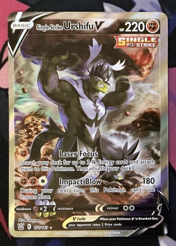Single Strike Urshifu V (Alternate Full Art) 151/163 Swsh05: Battle Styles Holo