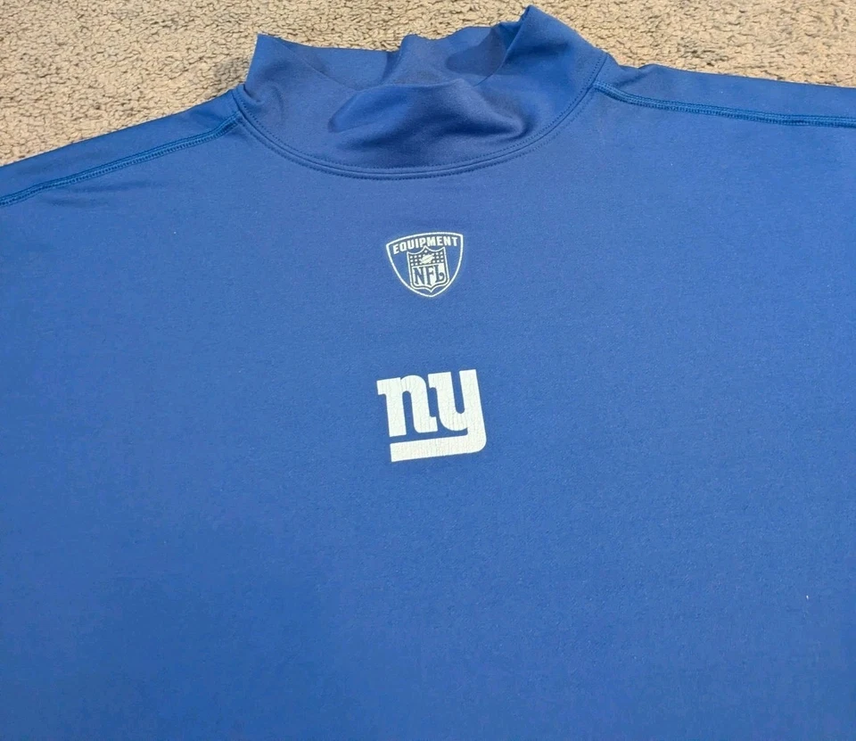 Camisa masculina gola alta vintage Y2K Reebok NFL Equipement New York Giants 3XL - Imagem 2 de 4