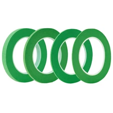 4 Rolls Fine Line Tape(Green), Fineline Masking Tape in 1/16, 1/8, 1/4 and 1/2 I