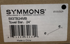 Symmons 583TB24MB Braston 24" Towel Bar - Matte Black - READ