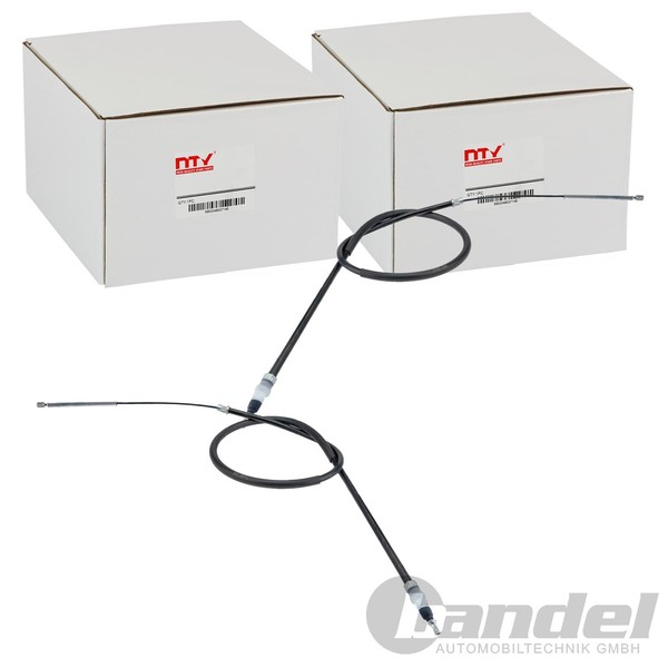 2X NTY Handbremsseile Passend FüR Nissan Interstar Opel Movano Renault Master-image