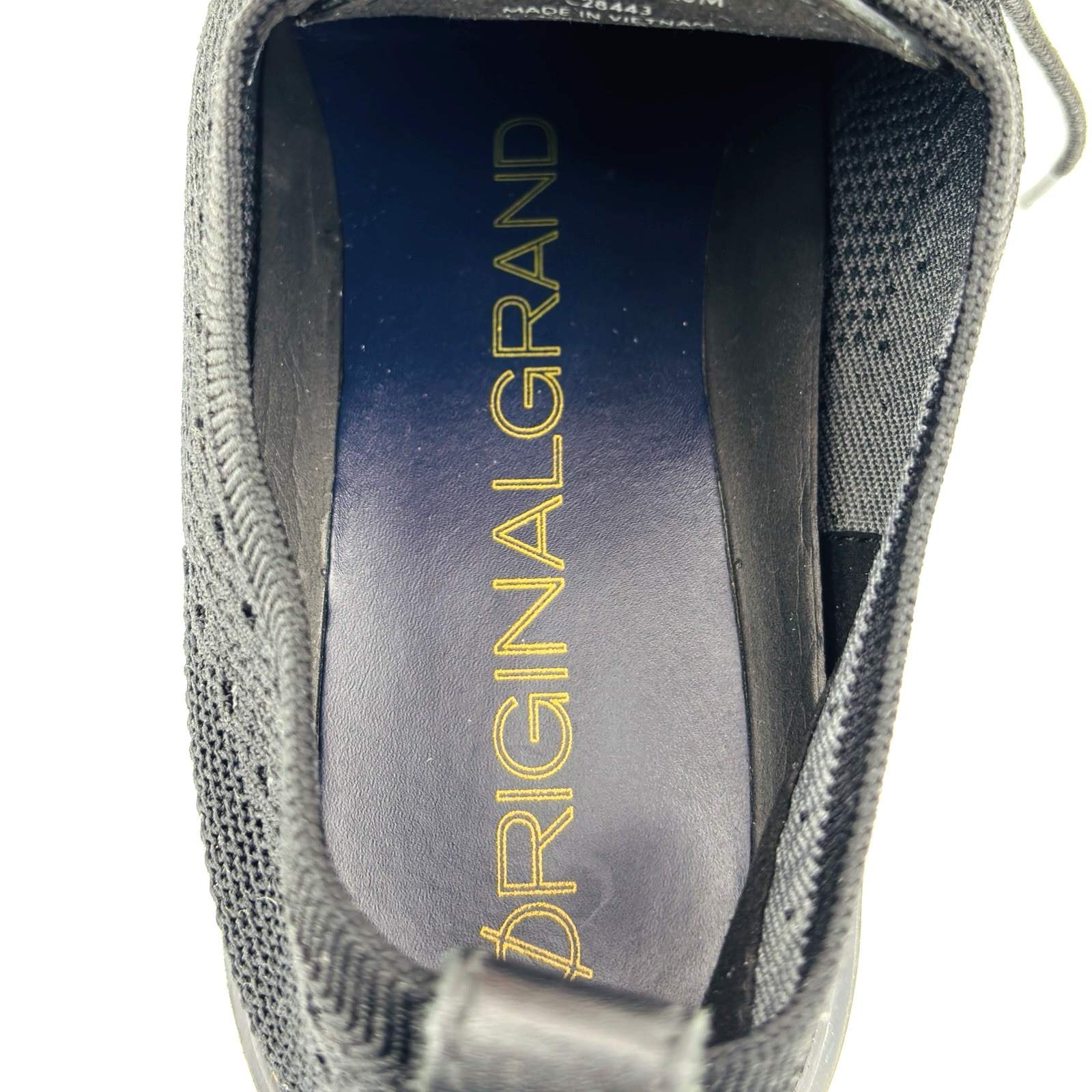 SAOLA Abito Uomo 13 M Cole Haan Originale Grand Stitchlite Punta Alare Nero Maglia C28443