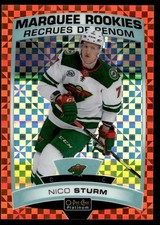 2019-20 O-Pee-Chee Platinum Orange Checkers Nico Sturm RC 01/25 #163