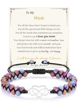 Gifts for Daughter Granddaughter 9.Gift To My Mom: Silver Infinity Heart