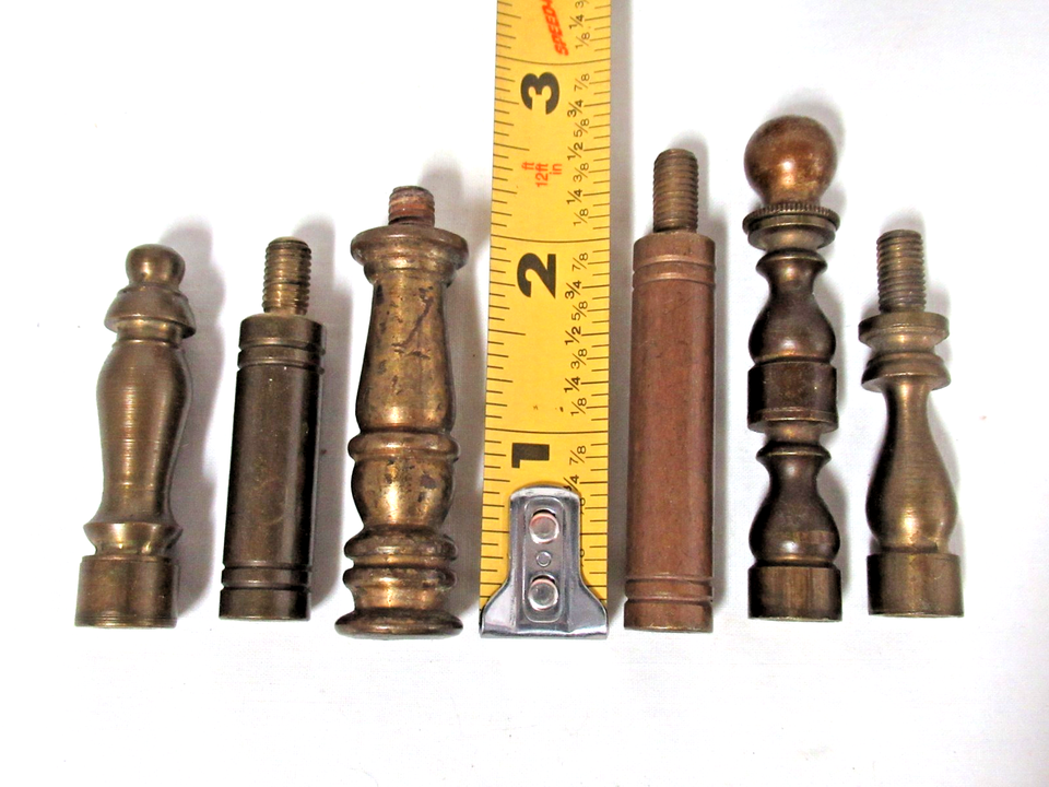 LOT OF 50+ VINTAGE LAMP FINIALS & RISERS | eBay