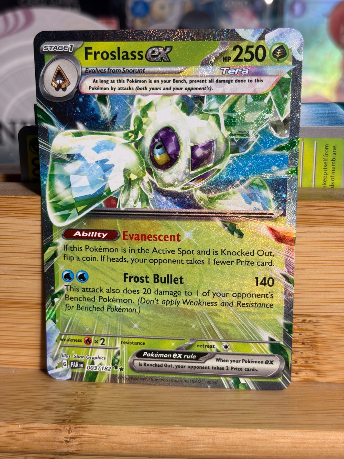 FROSLASS ex 003/182 Paradox Rift Double Rare Holo Pokemon TCG Near Mint