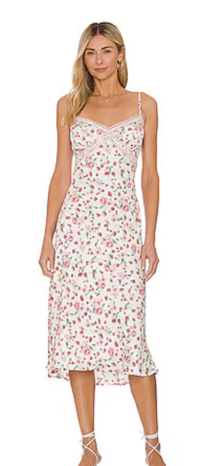 BB Dakota Women's Strawberry Fields Slip dress XS 🍓