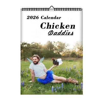 Wandkalender Spaß Hühnchen Thema 2026 Cute Daddies Design Wandkalender