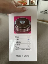 HOMCOM Cotton Candy Machine Electric Gadgetry Floss Sugar Equipment Pink