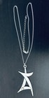 Sterling Silver Necklace With Contemporary Solid Sterling Pendant 10gm — photo 2