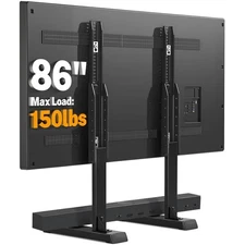 Modern Tabletop TV Stand for 37-86 Inch TVs, Easy Assembly & Stable Design