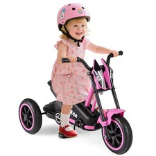 Kids Tricycle w/Foot Pedals, Forward/Backward, Steering Handlebars, Aged 3 