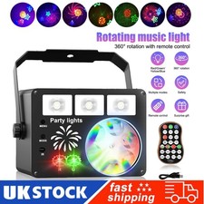 Party Light RGB DJ Disco Ball Lights Sound Activated Strobe LED Projector Lamp