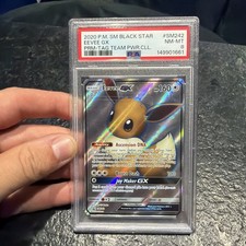 2020 #SM242 Eevee GX PSA 8 SM BLACK STAR PROMO Tag Team Power Collection on eBay