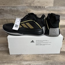 Adidas Ownthegame 3.0 Black Gold Men's Size 11.5 Basketball Shoes IF4566 New