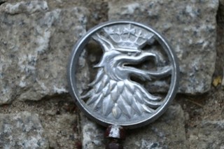 Schutzblechreiter Fahrrad Schutzblech Adler ? Phönix ? Emblem