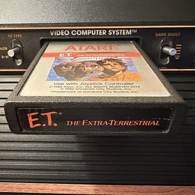 Atari 2600 Game Lot: E.T., Superman, Venture, Jungle Hunt