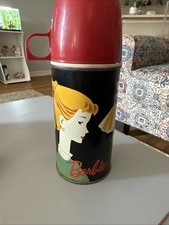 1962 Mattel BARBIE Metal THERMOS   Very Slightly Used Cond#9.5   Book Value $90