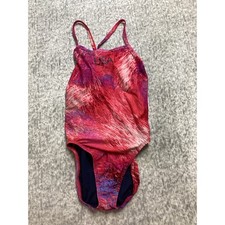 Nike HydraStrong USA Olympic Team 1 Piece Swimsuit Pink Purple NESSE034 Size 38