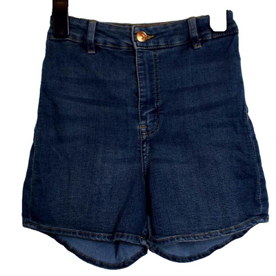 NEU DIVIDIERT   BLAU DENIM STRETCH BAUMWOLLE JEANS SHORTS   GR. 6 # S13