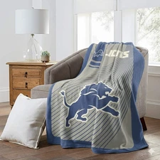 Detroit Lions NFL 60" x 80" Plush Throw Blanket, Soft & Warm
