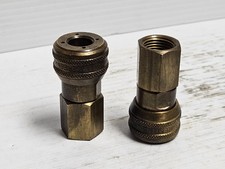 Lot of 2 Hansen Series 4000 Brass Female Quick Connect Coupling Fitting 1/2" Npt