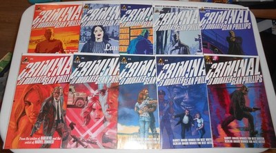 CRIMINAL #1-10 (VF+) 2006 COMPLETE SERIES BRUBAKER/PHILLIPS TV SHOW LAWLESS KEY