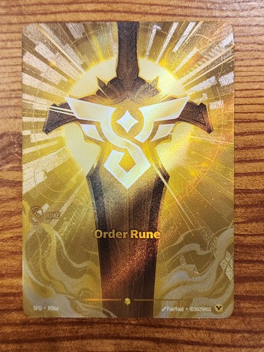 Order Rune - Alt Art - Riftbound - SFD R06a (Spiritforged) | eBay