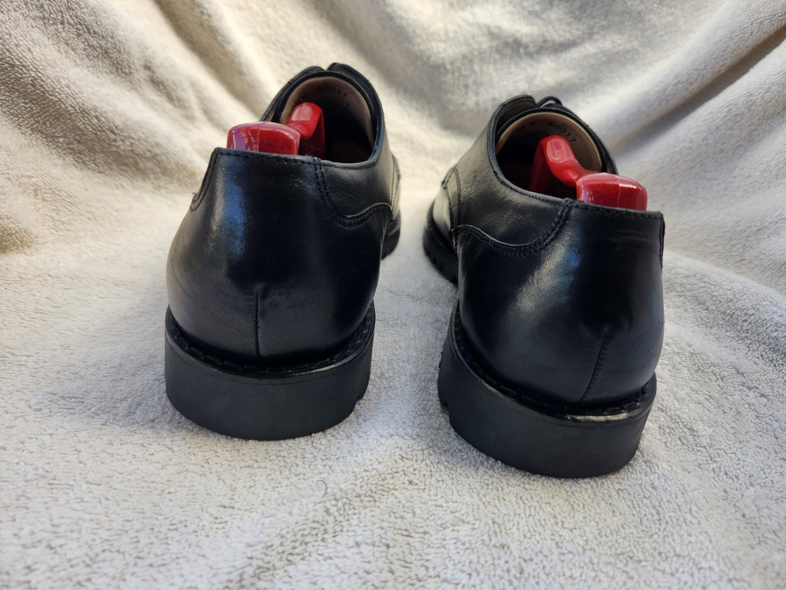 SAOLA Scarpe eleganti derby Timberland uomo suola a strappo pelle nera punta spaccata 8 5 M