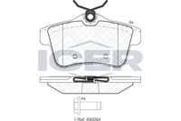 Bremsbelagsatz Hinten Lucas-Trw-System FüR Peugeot 3008 0U Van Ab 08-> 4254.46