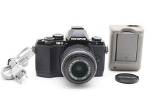 USED OLYMPUS OM-D E-M10 Digital SLR Camera Black 14-42mm Lens Kit Excellent