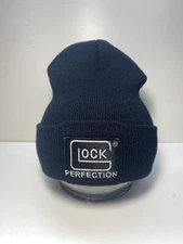 🔥GLOCK Perfection LOGO Beanie Knit Cap, hat One Size🥶 Black Embroidered!