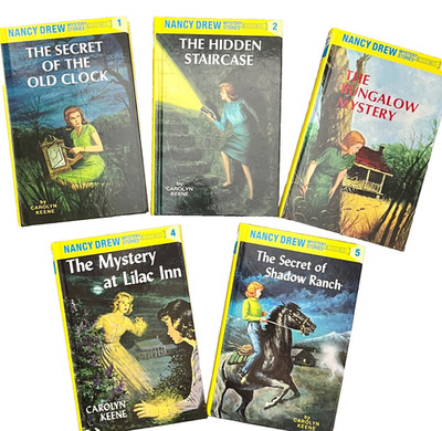 Nancy Drew Starter Set Books 1-5 Hardcover Carolyn Keene Unread Clean Condition