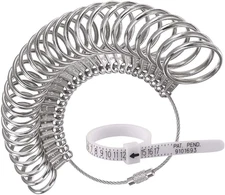 Jewelry Sizers Stainless Iron Ring Size 0-13 Finger Ring Sizing Measuring Tool R