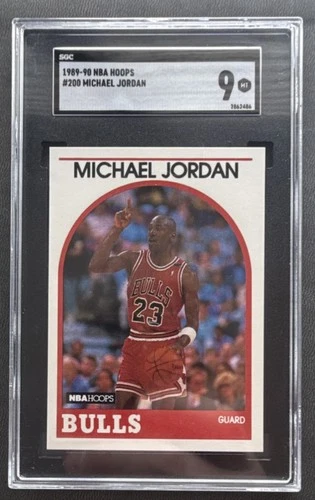 1989 NBA Hoops Michael Jordan #200 Chicago Bulls SGC 9 Basketball Card
