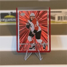 Upper Deck 2025 Outburst Red Karson Dorwart Young Guns /25 #210 Rookie Flyers