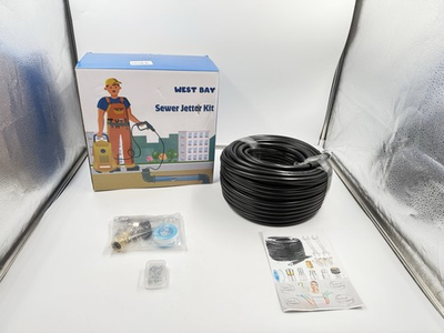 #ad #ad West Bay 150ft Sewer Jetter Kit For Preassure Washer 5800psi Drain Cleaner Hose $40.00