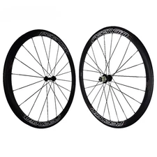 700c Road Bicycle Wheelset Clincher Carbon Fiber Wheels 23mm Width 38mm Depth