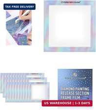 Foreveryoung Reusable Diamond Art Release Section Frame Film, 30 PCS Non-Stick R