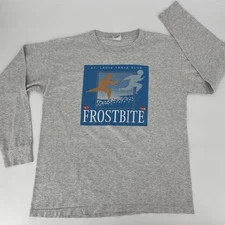 VTG 90s Long Sleeve Tee Frostbite St Louis Track Club T-Shirt Mens Large EUC USA