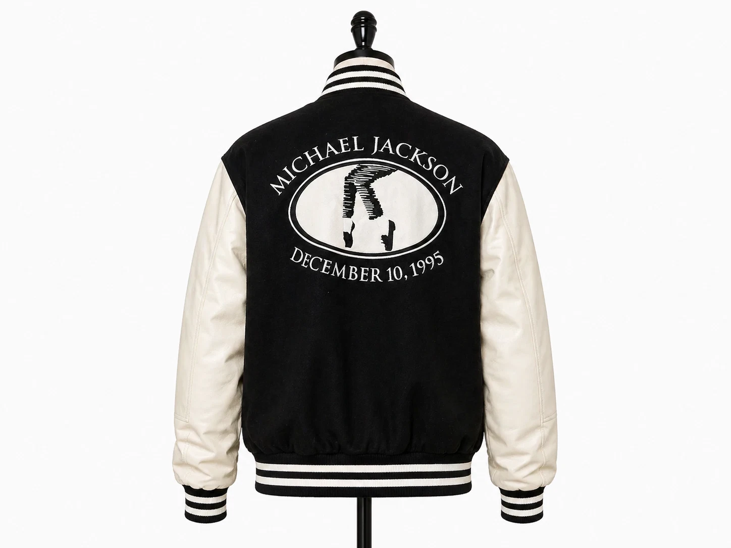 Michael Jackson One Night Only Varsity Jacket | MJ Vintage Black Concert Jacket