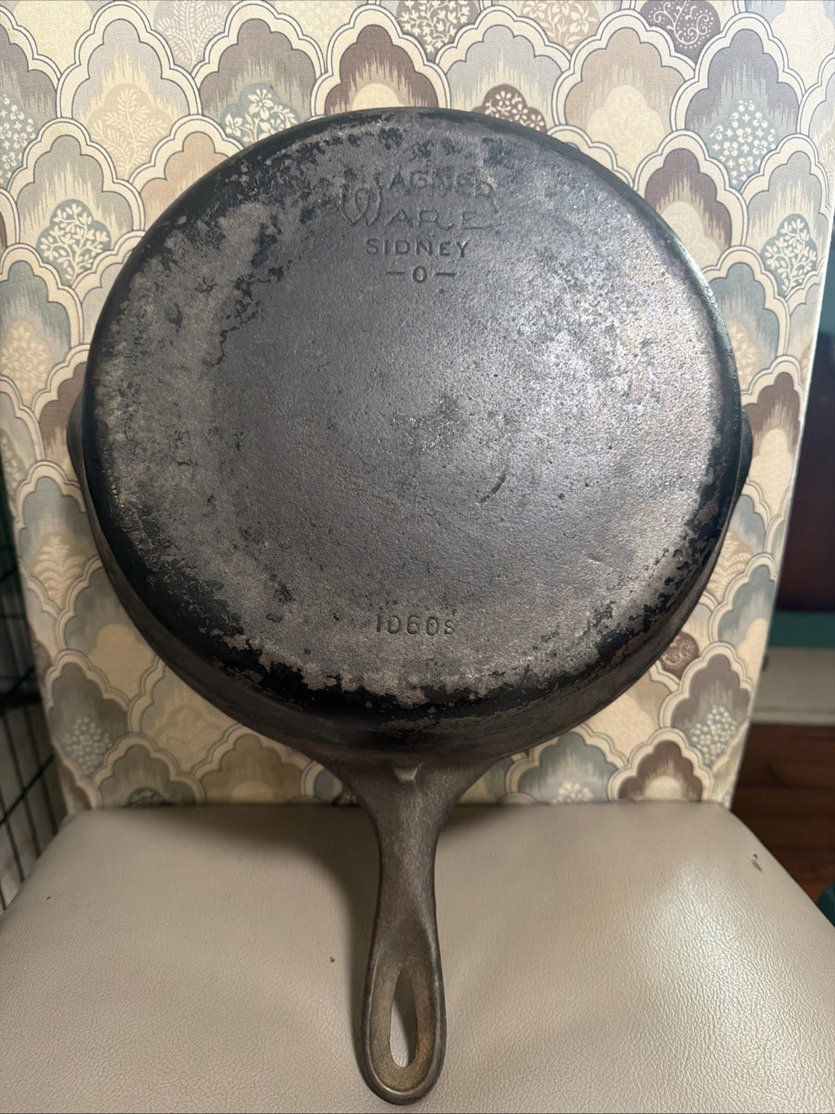 Wagner Ware Sidney 0 1060S Vintage Cast Iron Skillet Pan #10