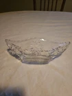 Vintage Anchor Hocking Early American Prescut Gondola Relish Dish, Star Of David