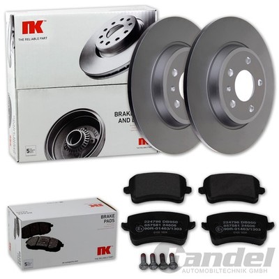 NK BREMSSCHEIBEN 300mm + BELÄGE HINTEN passend für AUDI A4 B8 8K + A5 8T 8F