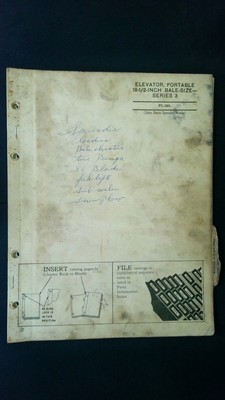 Portable Elevator Manual 18.5-Inch Bale-Size Series 3 John Deere PC-380