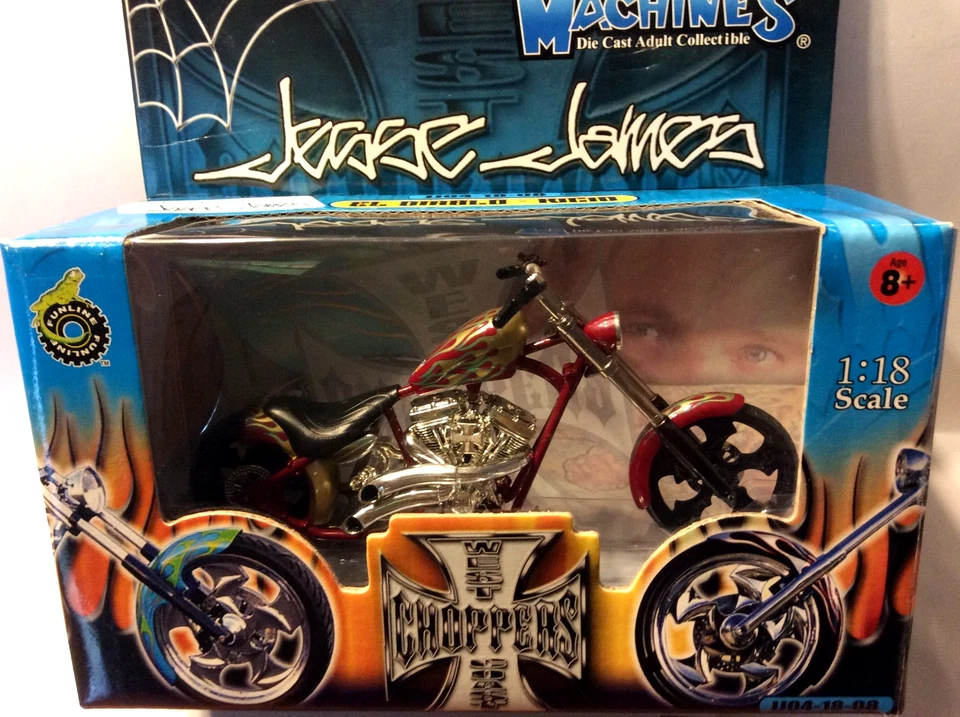 2003 JESSE JAMES EL DIABLO RIGID MUSCLE MACHINES DIE CAST 1:18 SCALE JJ04-18-08 - Image 2 of 4