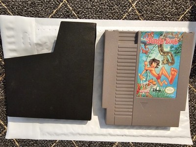 Disney's The Jungle Book (Nintendo NES) Game Cartirdge & Sleeve