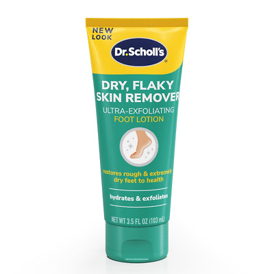 Dr Scholl'S Dry, Flaky Skin Remover Ultra Exfoliating Foot Lotion Cream, 3.5 Oz,