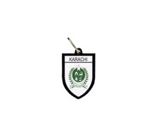 keychain key chain ring flag national souvenir shield karachi pakistan