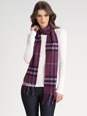 Cashmere Feel Scarf-Cashmere Scarf-Hounds tooth Scarf-Scarf-Unisex Scarf-Purple